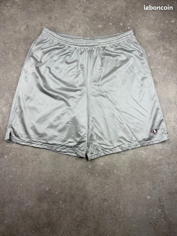 Champion Short de sport Avec Poches mesh gris clair Homme Taille XL Authentic #U3505 (image 1)