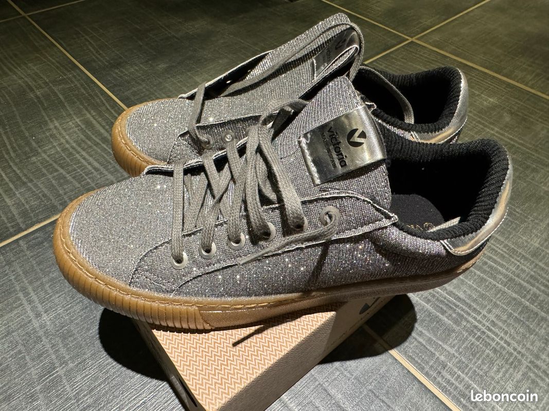 Paillette Chaussures Victoria Deportivo Baskets Victoria Grises à