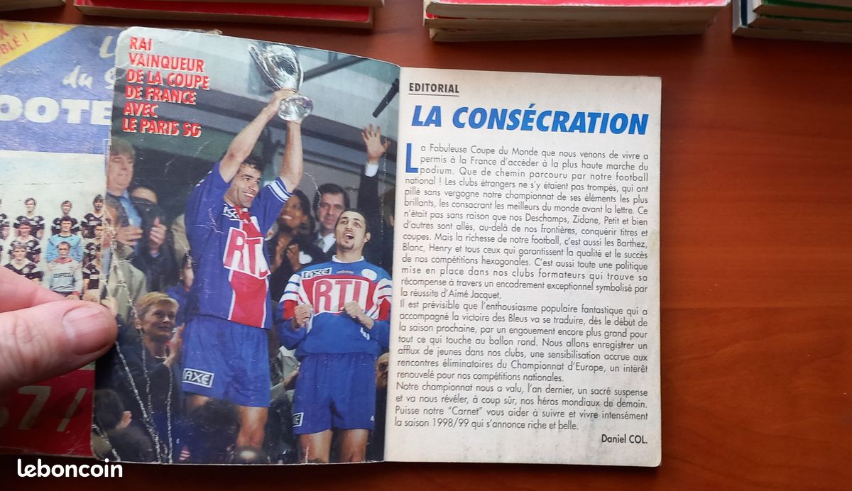 le carnet du supporter football 88/89 - Sport et loisirs | Rakuten