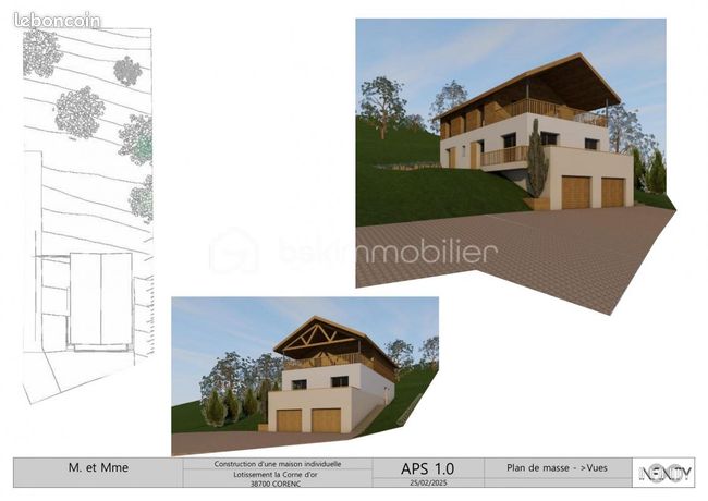 Terrain 1 120 m² Corenc