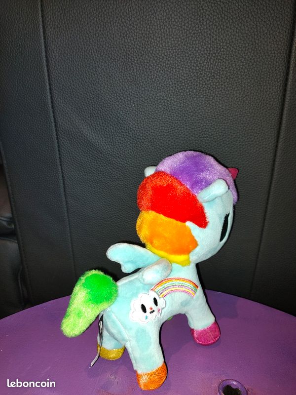 Licorne arc en ciel peluche (image 5)