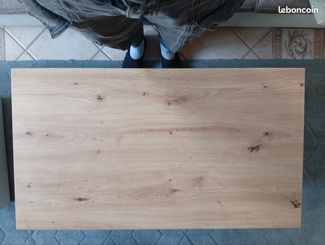 Table basse bois avec plateau (image 3)