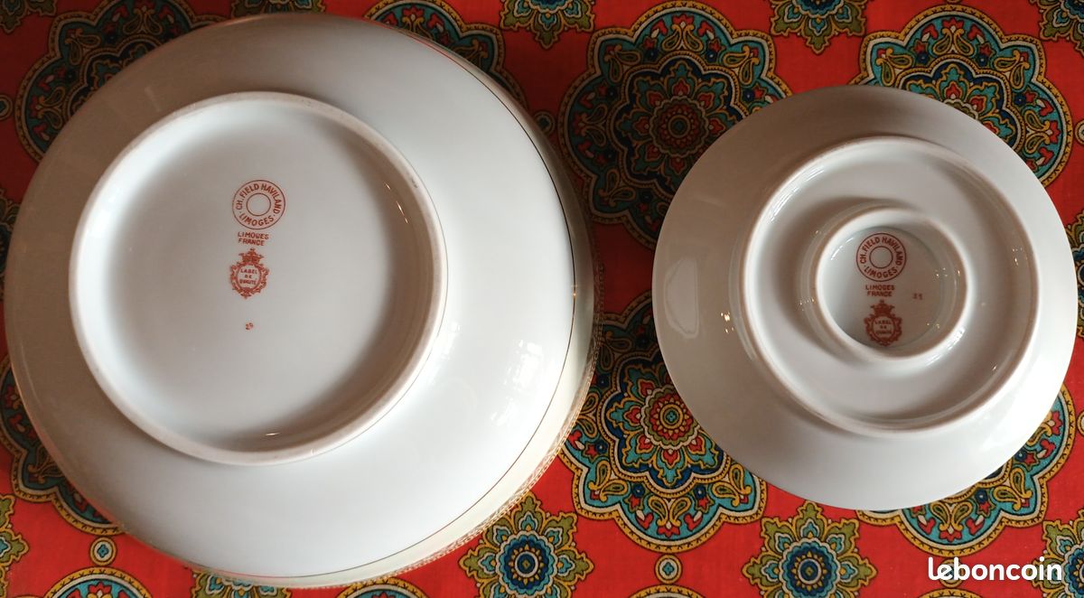Légumier et saucière Field Haviland Empire / Couronne de Lauriers / Porcelaine de Limoges (image 4)
