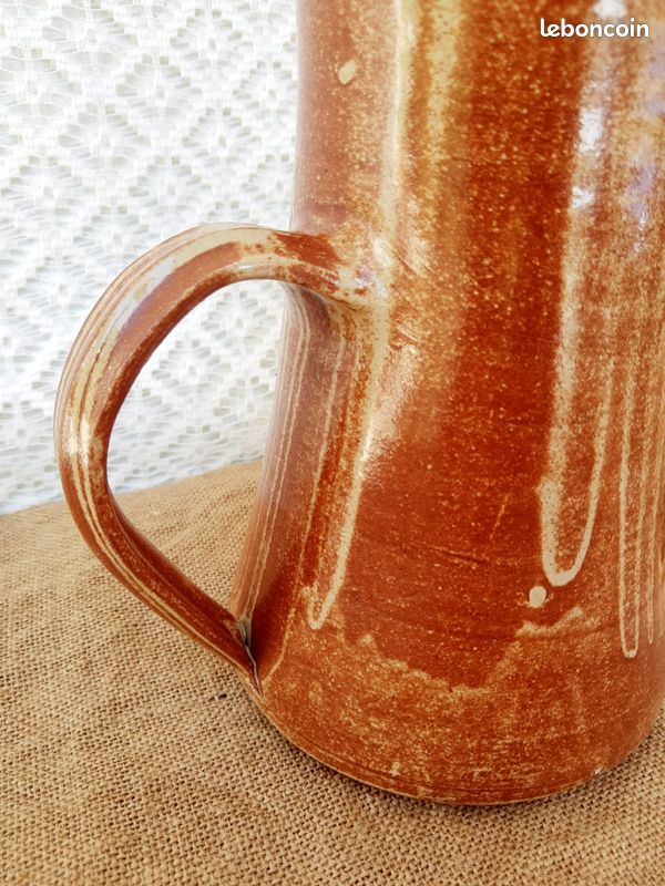 Cafetiere, carafe en grès signée vintage (image 7)