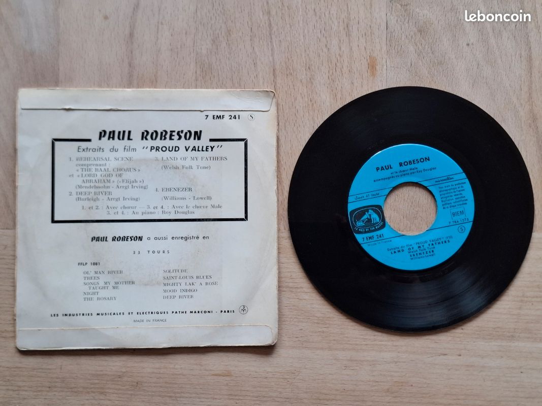 Paul Robeson - Rehearsal scene 45 tours (image 2)