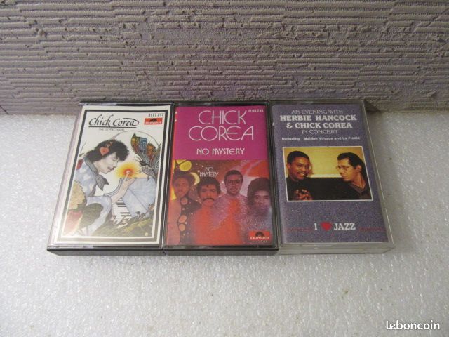 3 Cassettes audio Herbie Hancock-Chick Corea (ou à l'unité) (image 1)