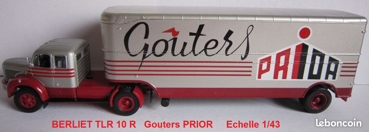 BER20 CAMIONS 1/43 Hachettes IXO BERLIET PLR 8 MU Déménagements Dubos