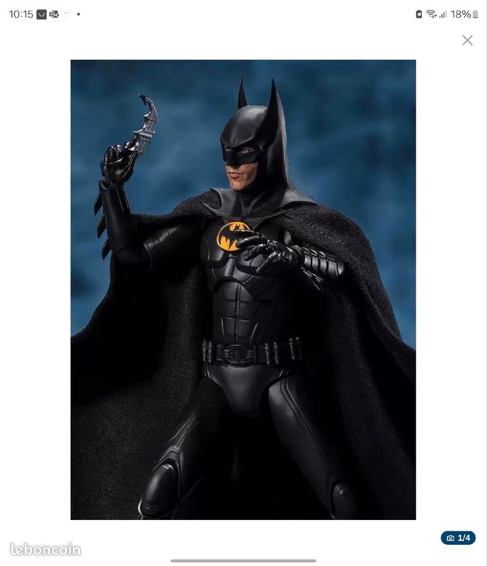 Batman Le Film  1989  - Bandai - Batman Michael Keaton - Figurine 16cm Shfiguarts A57513