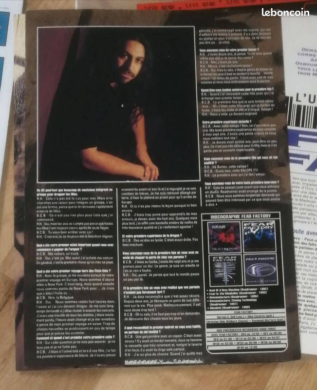 Fear Factory : Lot géant d'archives vintages rares toutes époques collectors... + poster... (image 13)
