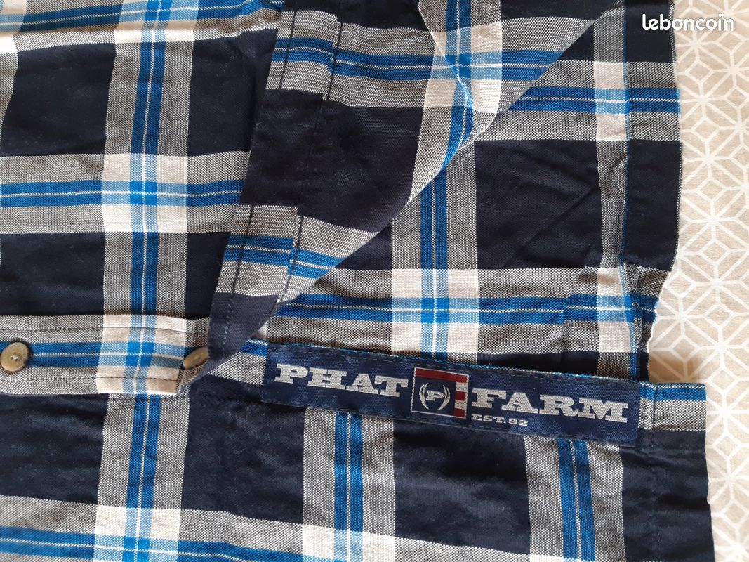 Chemise thermique à manches longues Phat Farm Loungewear des années 2000 vintage des années 2000 (convient à un adulte de grande taille) - France