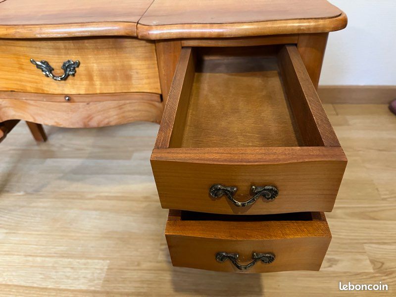Coiffeuse / maquilleuse vintage en bois (image 7)