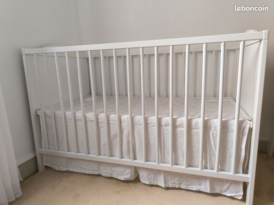 Smagora Crib Harga Baby Cot Ikea Lit Bébé évolutif Blanc 60x120 Cm