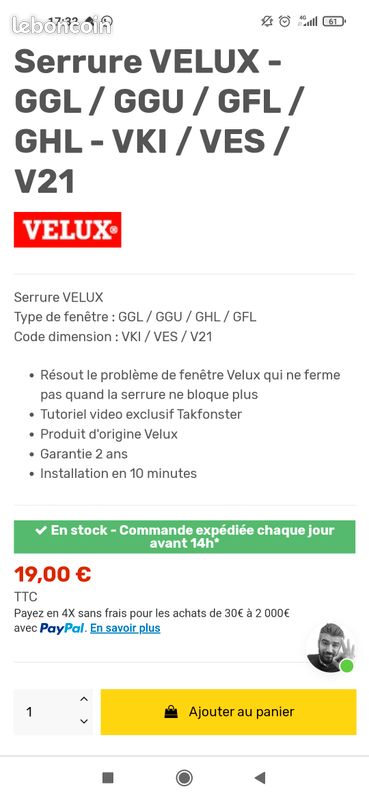 Serrure velux (image 3)