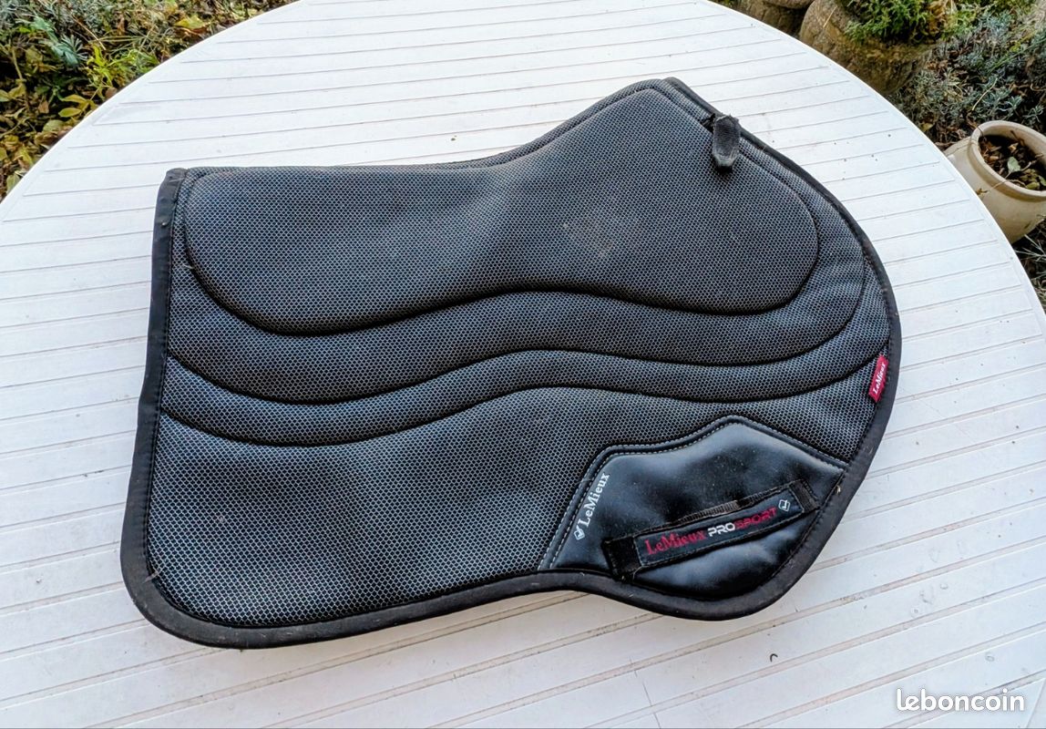 Tapis De Selle LeMieux Noir - Coton - Occasion Bon état
