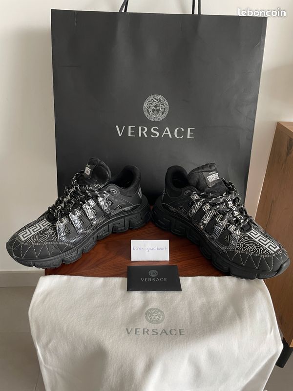 Baskets Trigreca Versace noires Chaussures