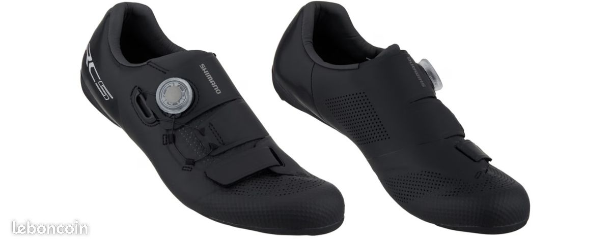 Chaussures Cyclisme Shimano SH-RC502 Pointure 46 (11-11.5 US) - Légères, Noires, Système Boa, Occasion