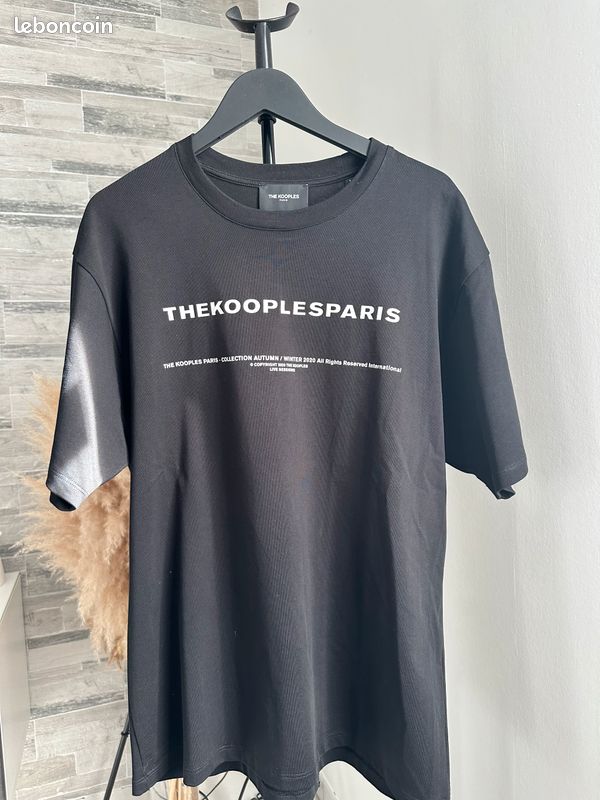 Kooples Brand Tee Shirt Noir The Kooples T-shirt En Coton What Is
