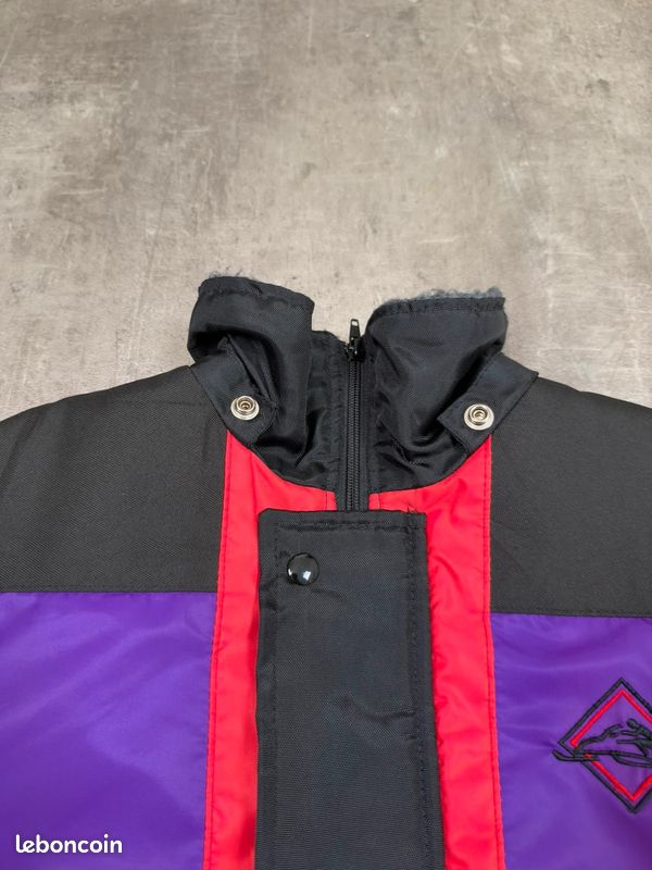 Manteau de ski-snowboard Durasuit racing vintage colorblock violet rouge taille S homme logo brodé (image 8)