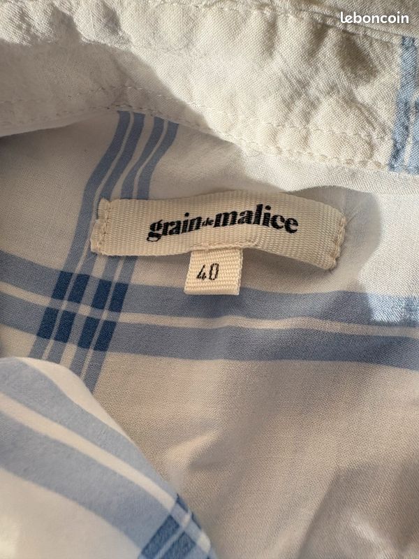 Chemisier Fantaisie Grain De Malice T44 - Multicolore, Géométrique, Sans Manches