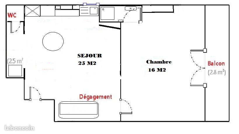 Appartement 2 pièces 41 m² (image 7)