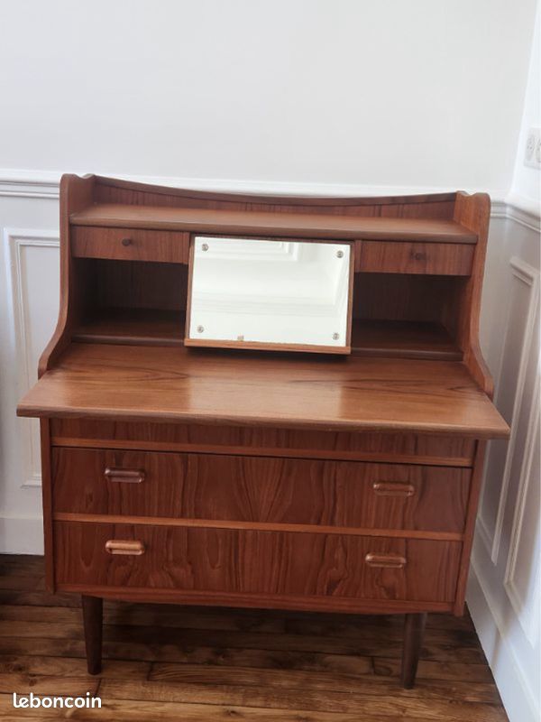 Secrétaire scandinave teck (image 1)