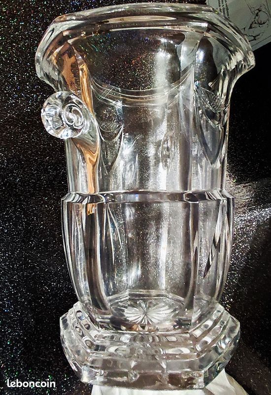Seau à champagne cristal de Lorraine - Arts de la table