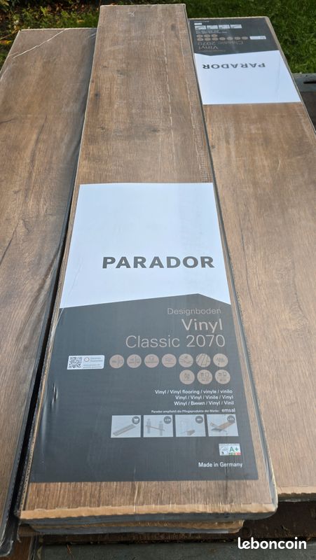 100M2 Lames Vinyles PVC PARADOR CLASSIC 2070 CHENE EXPLORER CARAMEL FONCE (image 2)