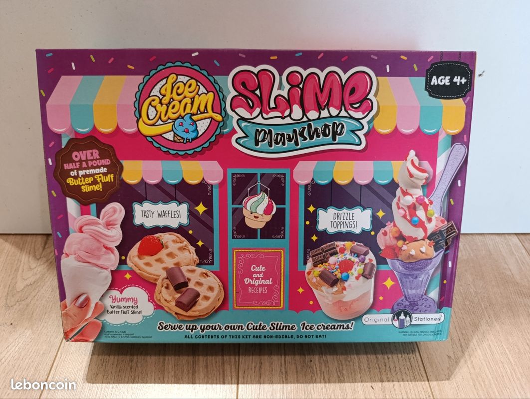 Kit DIY Dessert Slime Cristal Pour Enfants - Création Glace Et Pâtisserie, Loisirs Créatifs Dès 8 Ans