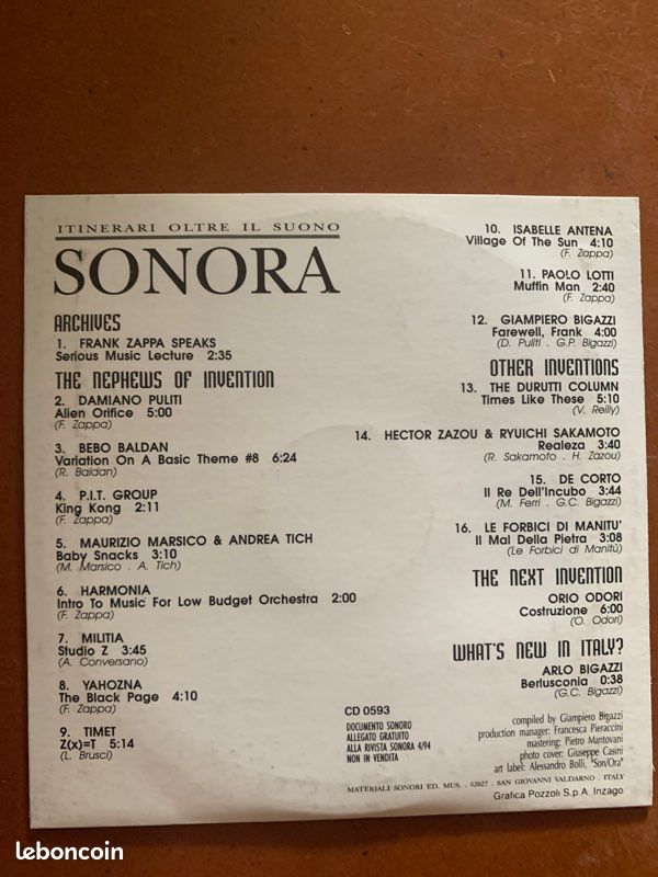 Frank Zappa Sonora numéro spécial (image 3)