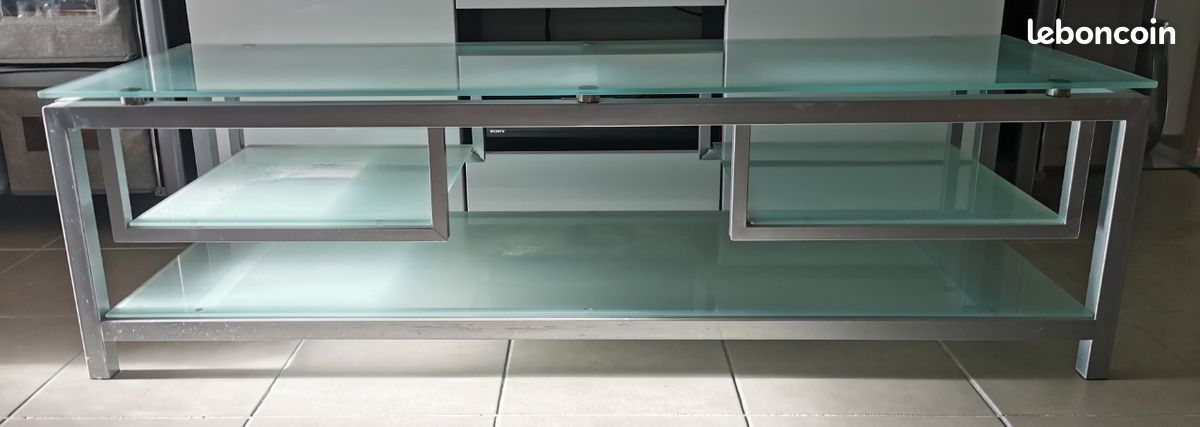 Meuble TV en verre traitté épais (image 1)