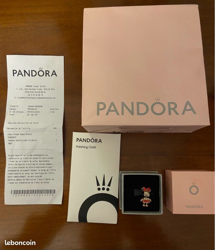 Véritable PANDORA Charm Disney, Robot Minnie 798909C01 (image 2)
