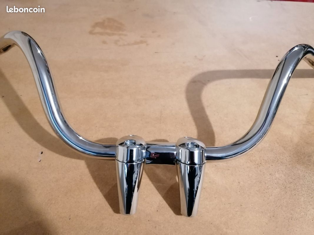 Guidon Plat ACOR Alu + Tige + Sonnette - Occasion - Pour VTT Et Randonnée