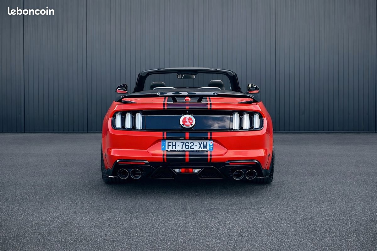 Ford Mustang Cabriolet V8 GT 5.0l - 421cv BVA6 - Look Shelby GT 500 – Full options – Jantes 20’ – Hifi Shaker + caisson basse coffre – Pack Individual – Pack Confort – Pack Sécurité – Garantie 1 an (image 5)