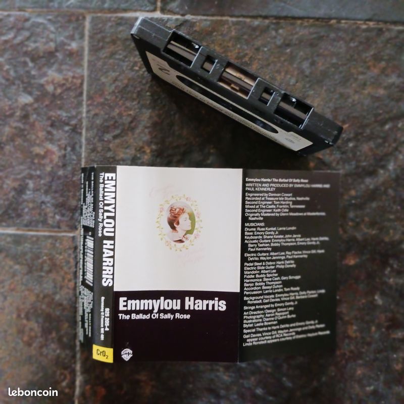 K7 Cassette Audio : EMMYLOU HARRIS The ballad of Sally Rose (image 2)