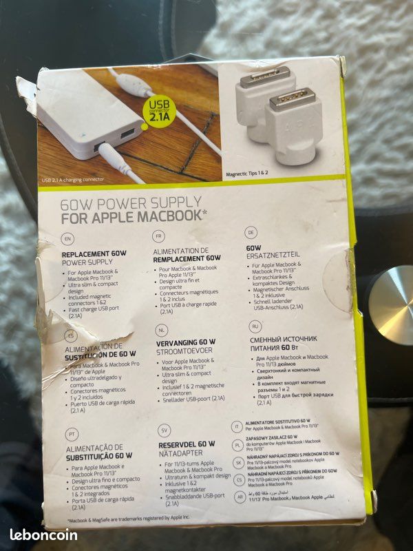 MacBook Chargeur 2 en 1 : secteur et USB (image 3)