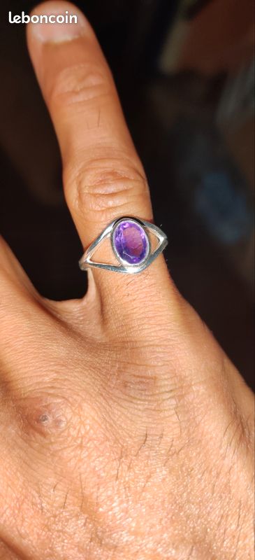 Améthyste bague T52 (image 9)