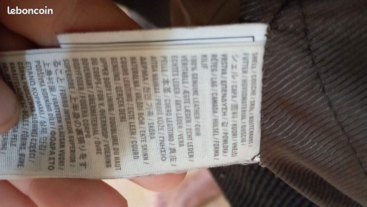 Veste manteau blouson tout cuir abercrombie (image 8)