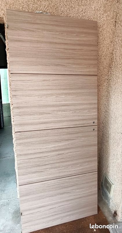 Porte bois moderne 83 (image 2)