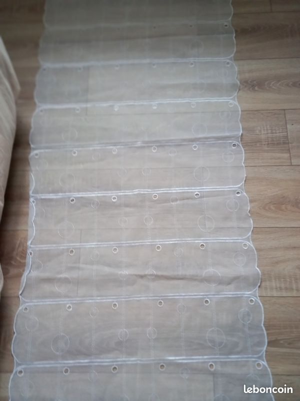 Paire de rideaux blancs 70 X 160 cm (image 1)
