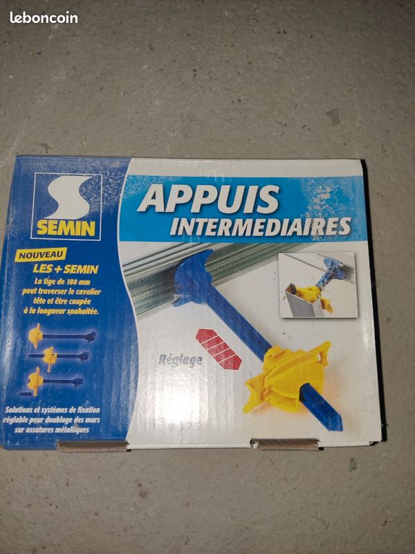 Lot de 200 appuis intermédiaires SEMIN 120 mm – 4 boîtes (image 1)