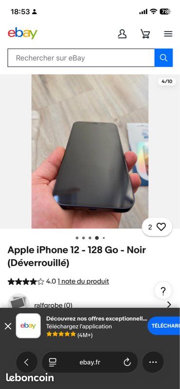 IPhone 12 noir (image 3)