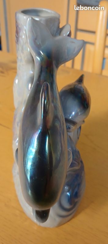 Vase dauphins fait main (image 3)