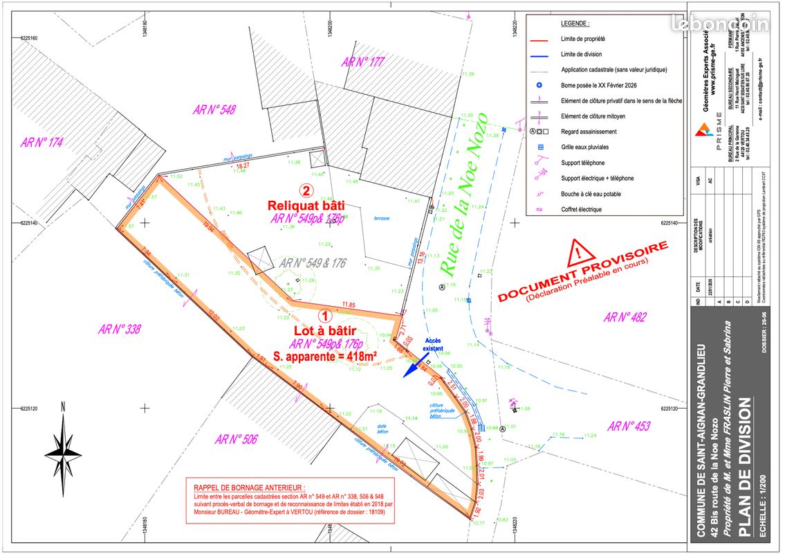 Terrain saint aignan de grand lieu · à Saint-Aignan-Grandlieu · 85 000 €