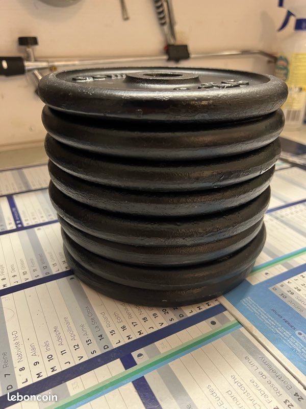 Lot de 8 Poids musculation 2 kg (image 2)