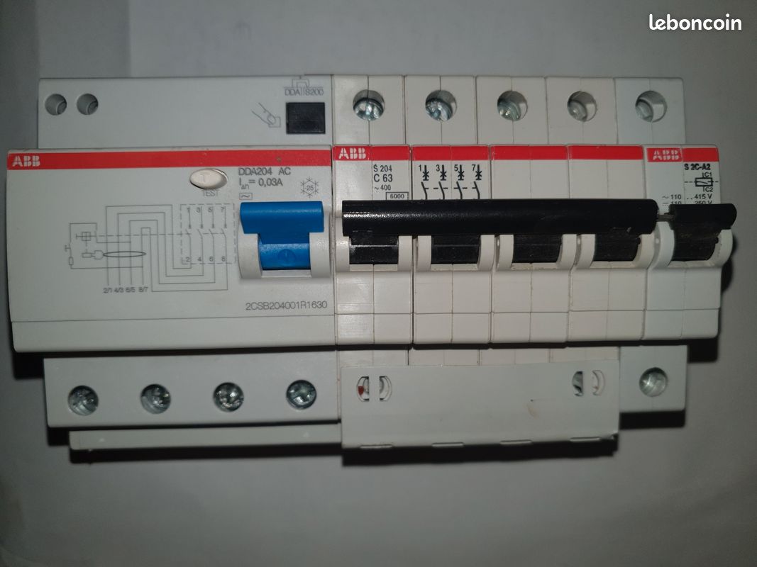 Bloc différentiel tétrapolaire 63A ABB 452061 (image 2)