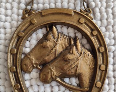VENDU❌✨ Porte-clés Ancien En Fer à Cheval – Laiton Massif Charmant Porte Cl%c3%a9s En Lai