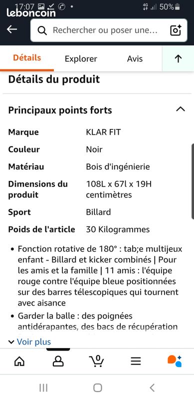 Billard / baby-foot (image 1)