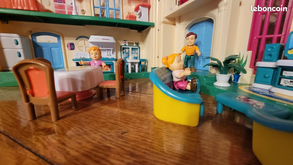 Maisons de poupées miniatures en plastique
