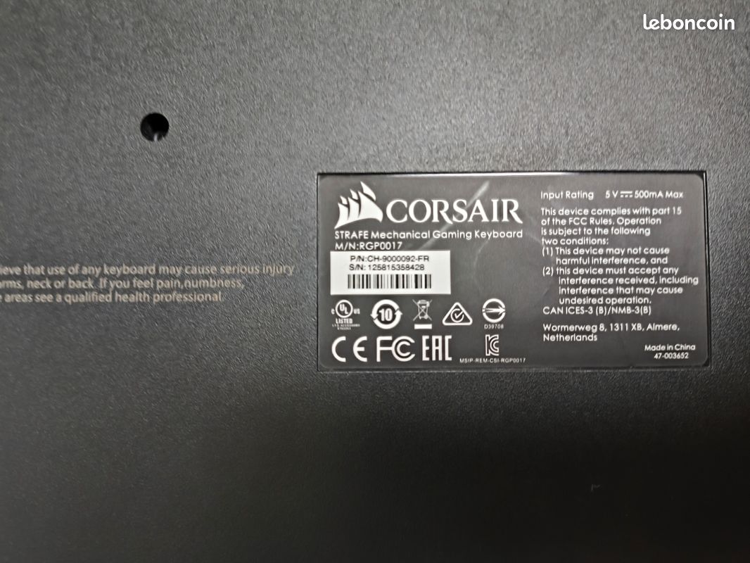 Clavier corsair strafe (image 2)