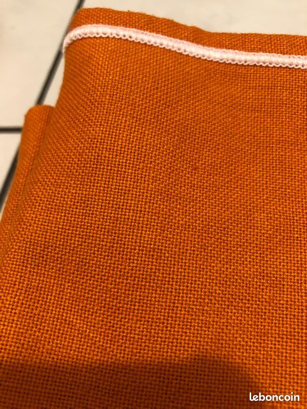 Jersey Bambou Orange brulé – Tissus du Nord